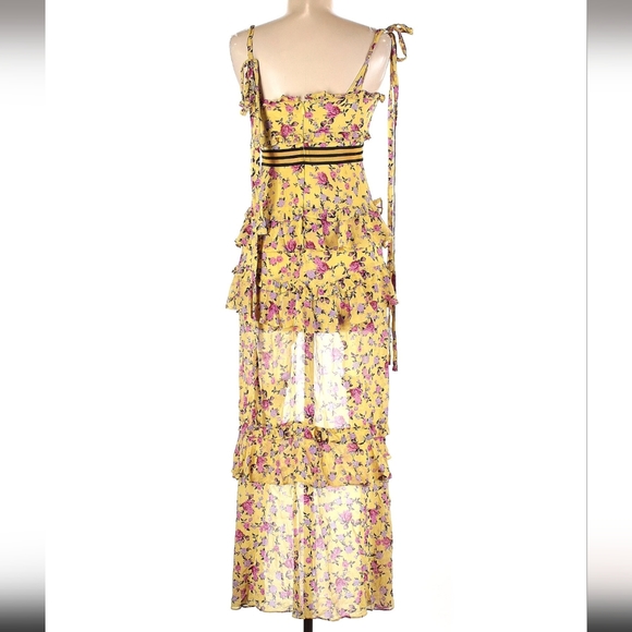For Love and Lemons Maison Floral Maxi Dress Medium - Picture 4 of 14